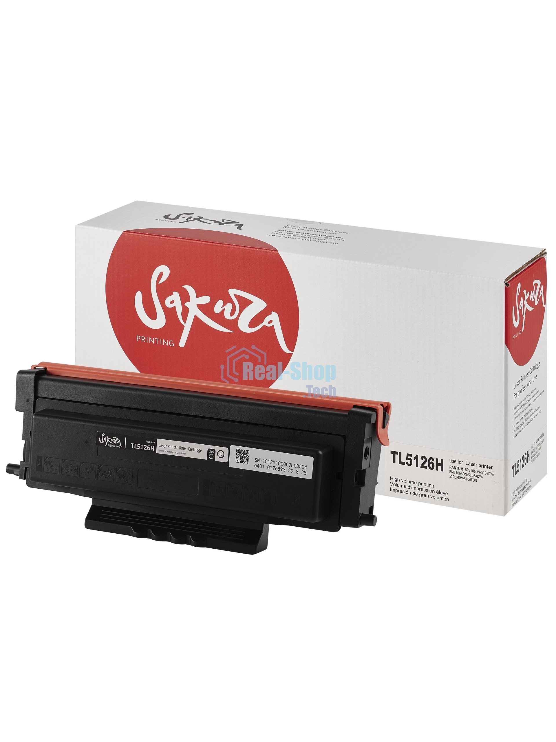 Картридж Sakura TL-5126H для Pantum BP5106DN/RU/BP5106DW/RU/BM5106ADN/RU/BM5106ADW/RU, черный, 6000 к.