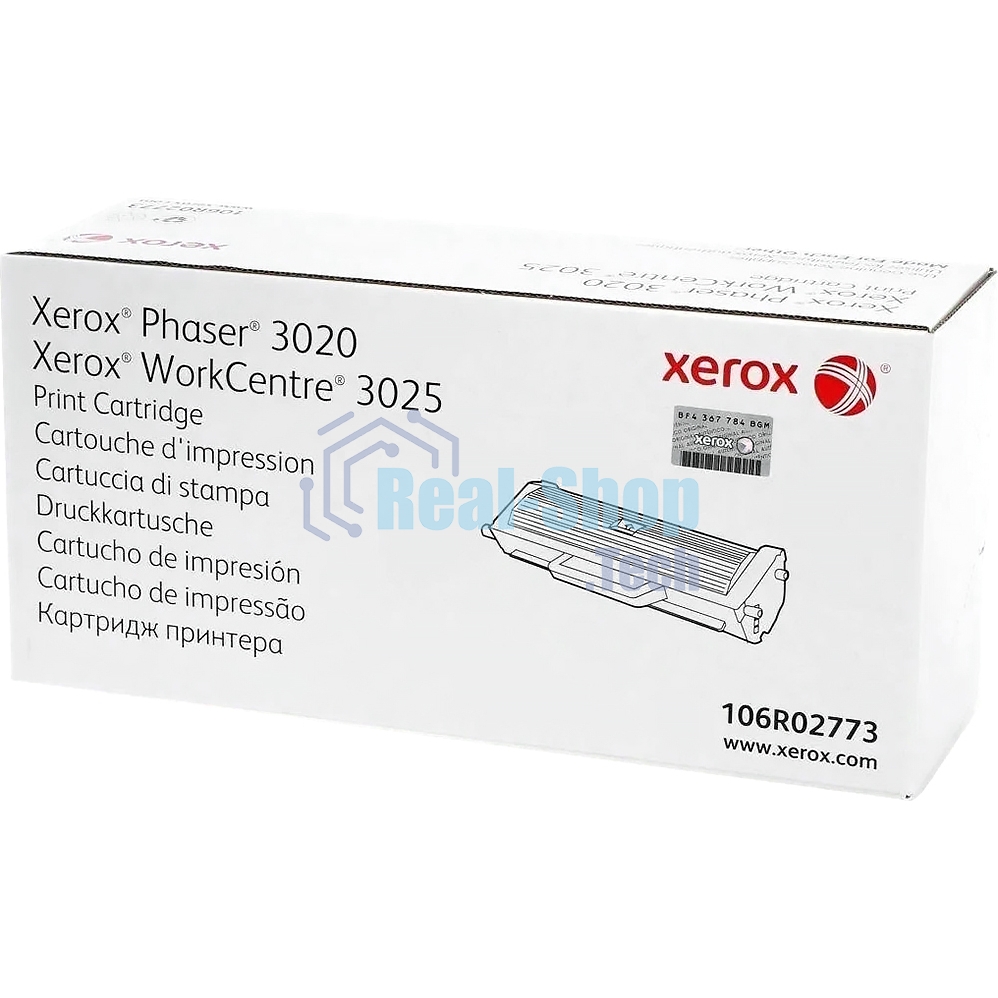 Картридж лазерный Xerox 106R02773 черный для Xerox Phaser 3020/WC 3025 (1500 стр)(Channels)