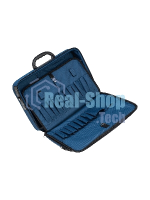 Сумка для инструмента (кейс монтера) Сибртех 470х340х110 мм, 25 карманов, наплечный ремень