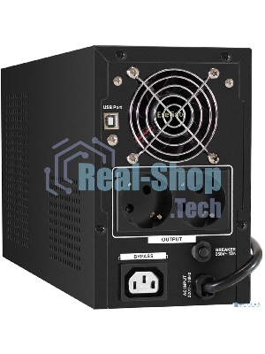 Источник бесперебойного питания ExeGate SineTower SN-1500.LCD.AVR.2SH.1C13.USB 1500VA/1200W, чистая синусоида, LCD дисплей, AVR, 2*Schuko+1*C13, USB, линейно-интерактивный, черный