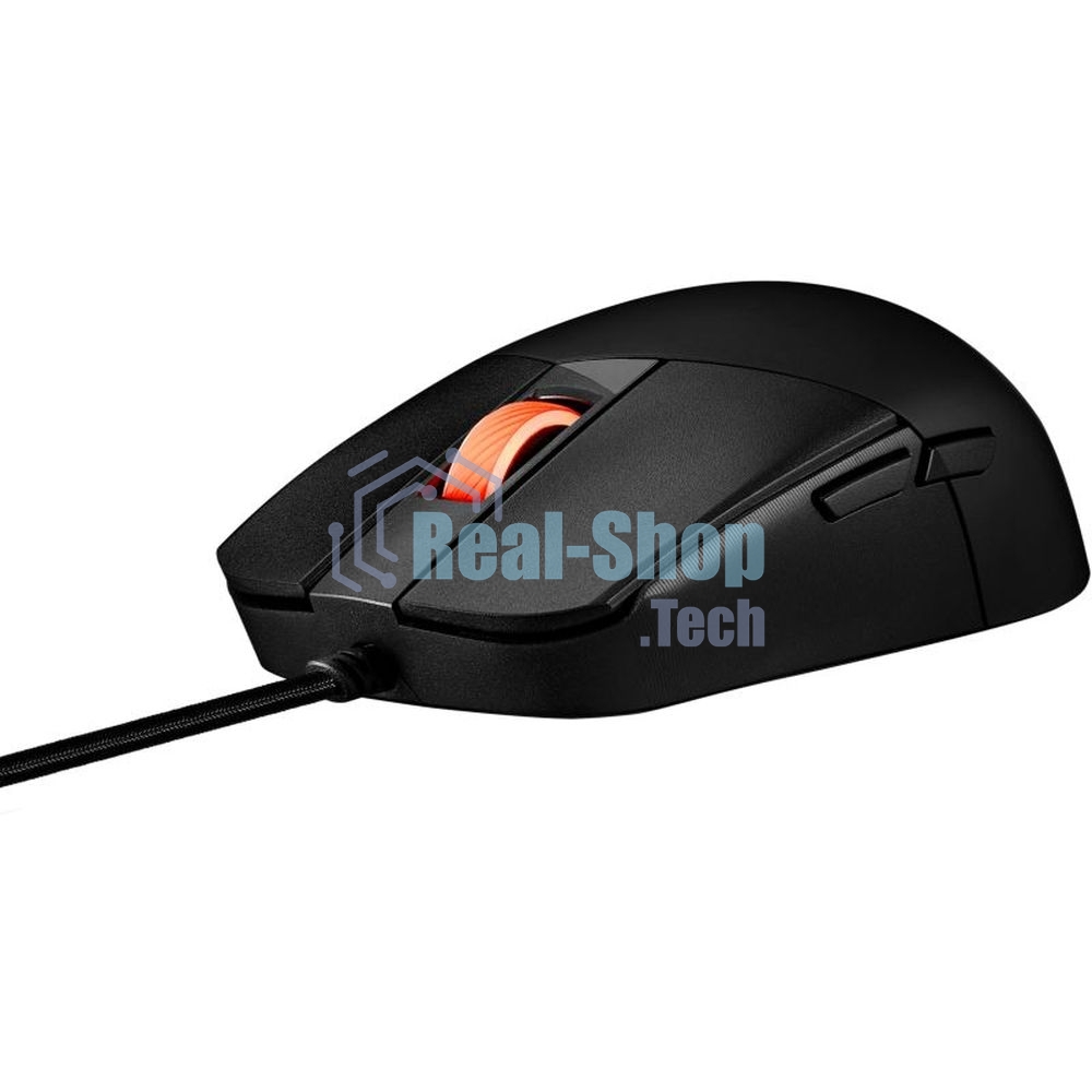 Мышь проводная ASUS P518 ROG STRIX IMPACT III черный, 12000 dpi, USB, кнопки - 5