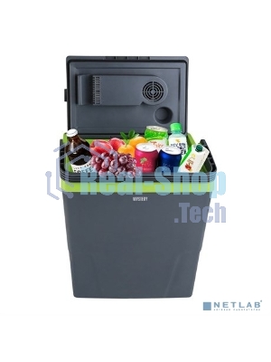 Автомобильный термоэлектрический холодильник. Объем 22 литра. Напряжение: DC 12В / AC 220-230В. Потребляемая мощность в режиме охлаждения: 45Вт. MYSTERY MTC-22