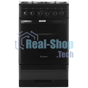 Плита газовая Gefest ПГ 5300-02 0046 черный, конфорок 4 шт, духовка 52 л, 50 см x 85 см x 58.5 см