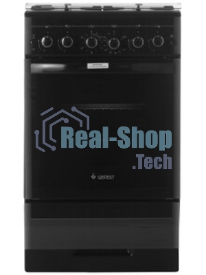 Плита газовая Gefest ПГ 5300-02 0046 черный, конфорок 4 шт, духовка 52 л, 50 см x 85 см x 58.5 см