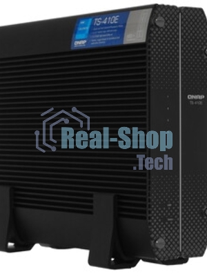 Сетевое хранилище SMB QNAP TS-410E-8G NAS fanless 4 2.5 SSD trays. Intel Celeron J6412 4-core 2.0-2.6 GHz, 8 Gb RAM (max), 2x2.5 GbE, 4xUSB 3.2 Gen 2 (10Gbps),1xHDMI
