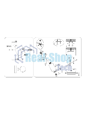 Светильник Ambrella light TR8720 BK/WD черный/дерево E14 max 60W 175*100*160