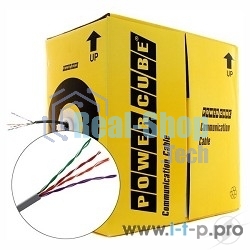 Кабель Cablexpert, UTP5e, 4 пары, 0.40 мм, CCA, однож., 305 м, серый UPC-5040E-SOL 