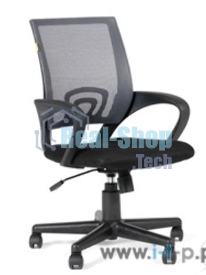 Кресло Chairman 696 TW-01 черный, ткань, 120 кг, механизм качания