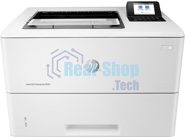 Принтер лазерный HP LaserJet Enterprise M507dn (1PV87A), A4, ч/б, печ. до 43 стр/мин, 1200 x 1200 dpi, USB, RJ-45, Air Print, Mopria
