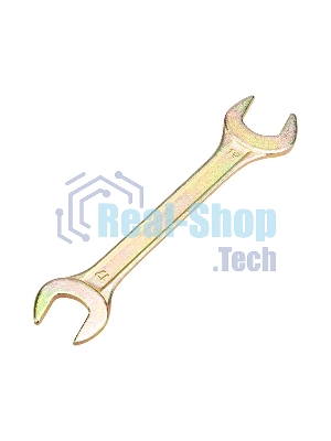 Ключ гаечный рожковый Rexant 17х19 мм, желтый цинк