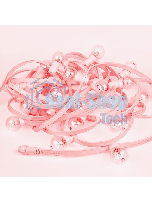 Гирлянда Neon-night LED Galaxy Bulb String 10м, белый каучук, 25 лампx6 LED красный, влагостойкая IP65