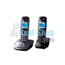 Телефон беспроводной (DECT) Panasonic KX-TG2512RU1 Доп трубка в комплекте, АОН, Caller ID, спикерфон, полифония