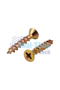 Саморез оконный Kranz острый, 4.1х25, желтый цинк, упаковка поставщика (12 000 шт.)
