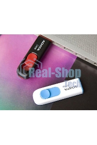 Флешка USB ADATA С008 (AC008-32G-RKD), 32Gb, USB 2.0, R/W 15/5, черный/красный