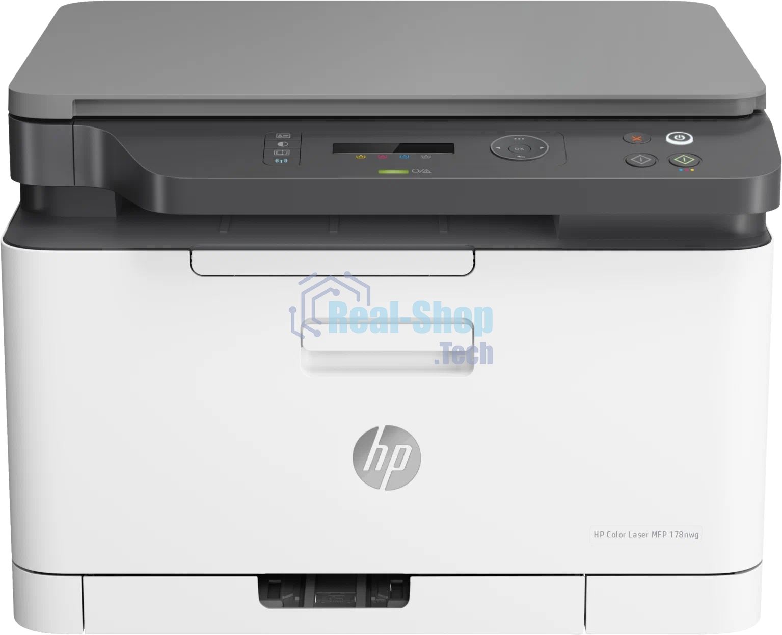 МФУ лазерное HP Color 178nw (4ZB96A), A4, цветной, печ. до 18 стр/мин. (ч/б) до 4 стр/мин. (цвет), 600 x 600 dpi, USB, RJ-45, Wi-Fi, Air Print, Mopria