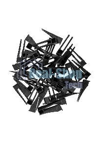 Система выравнивания плитки Сибртех (СВП), клинья, 50 шт. в пакете