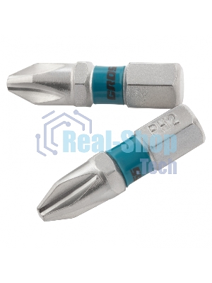 Набор бит Gross 11351 РН2x25, сталь S2, 2 шт