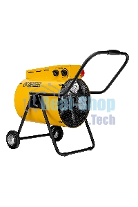 Тепловая пушка Denzel SFH-15000, 400 В, желтый, 120/9000/15000 Вт, 150 м2, термостат