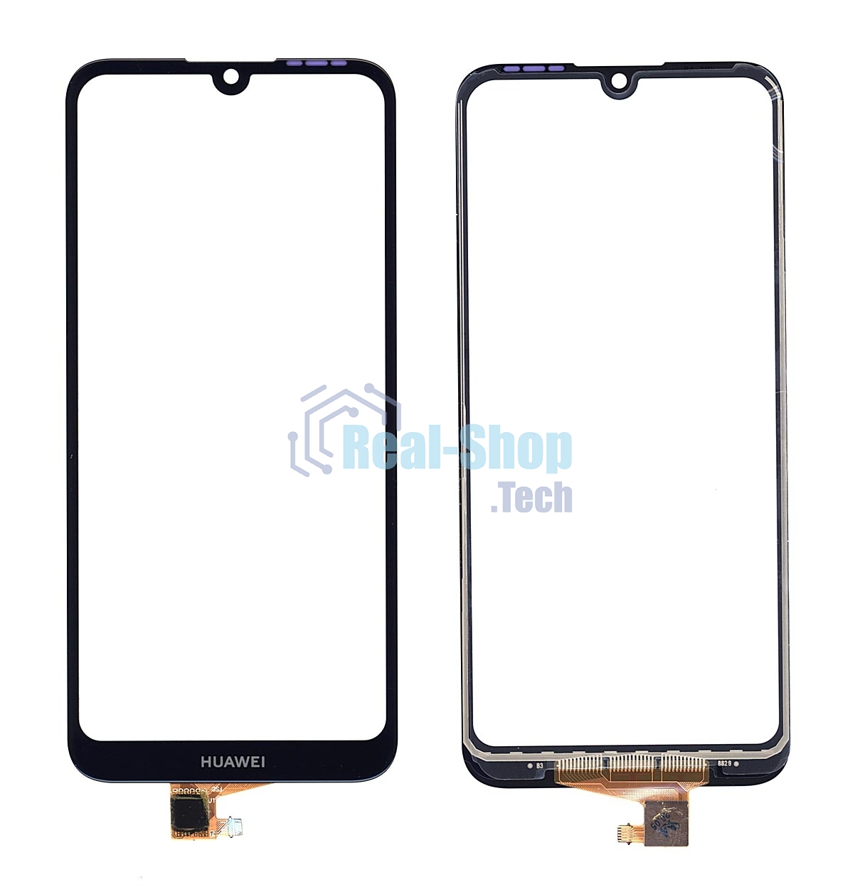 Сенсорное стекло (тачскрин) для Huawei Y6 2019, черное