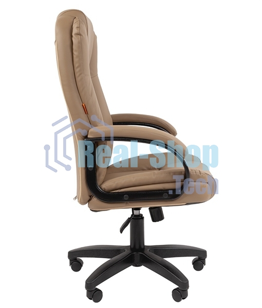 Кресло офисное Chairman 600 LT экопремиум бежевый чер.пласт