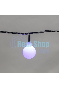 Гирлянда Neon-night Шарики Ø25 мм, 5 м, темно-зеленый ПВХ, 25 диодов, цвет RGb