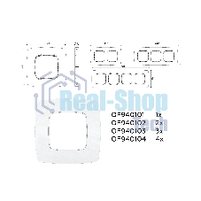Рамка OMEGA Opera (Белый мрамор) 4-ая OF940104