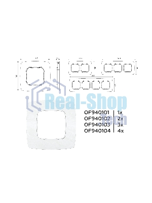 Рамка OMEGA Opera (Белый мрамор) 4-ая OF940104