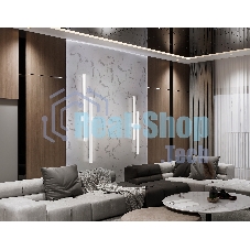 Настенный светодиодный светильник Ambrella light FL6161 WH белый 28W 3000K-6400K 810*120*65