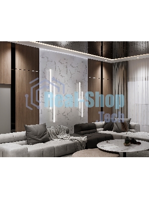 Настенный светодиодный светильник Ambrella light FL6161 WH белый 28W 3000K-6400K 810*120*65