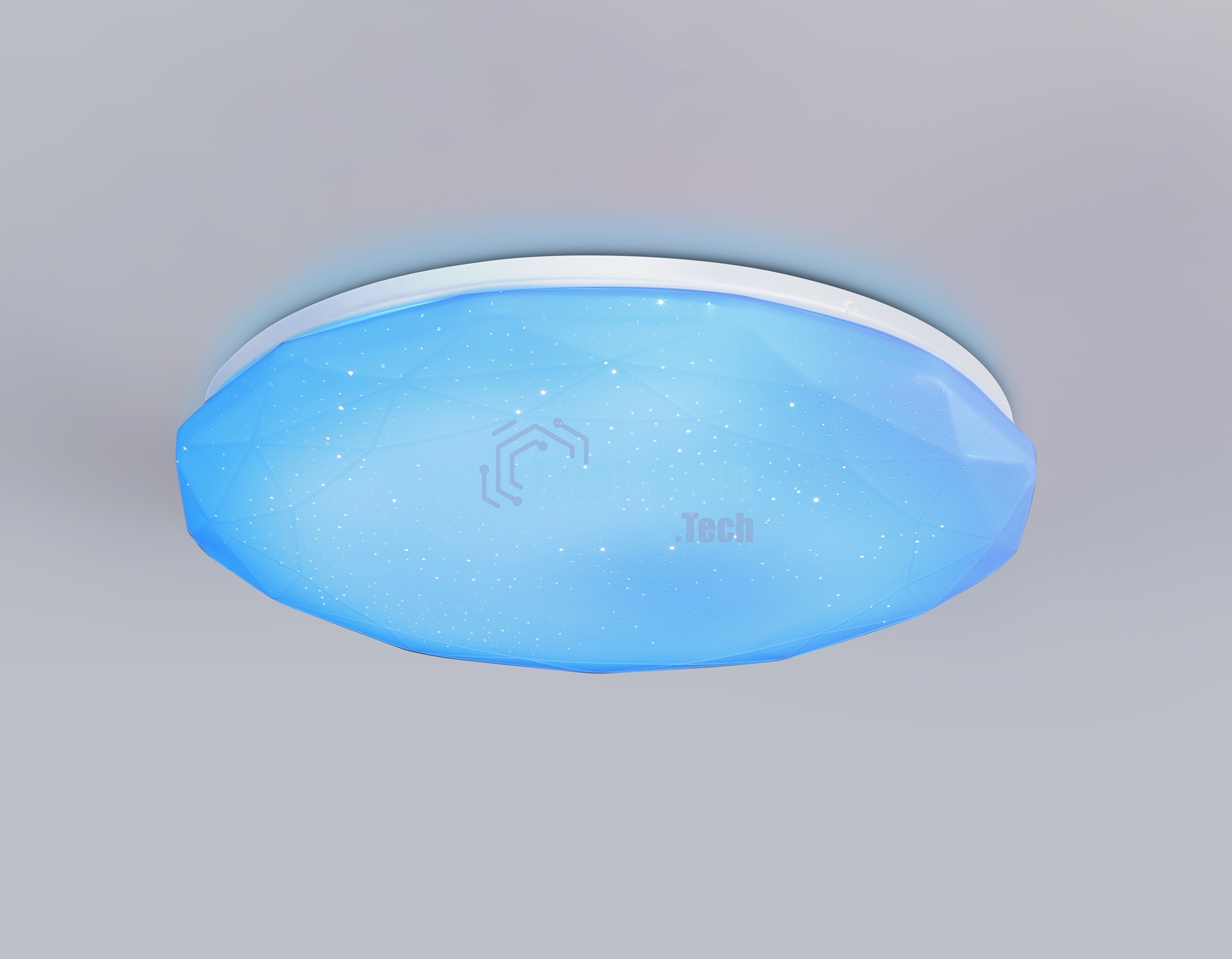 Светодиодный светильник RGB Ambrella light FZ417 WH белый IP20 46W 3000K-6500K+RGB D380*60 (ПДУ ИК)