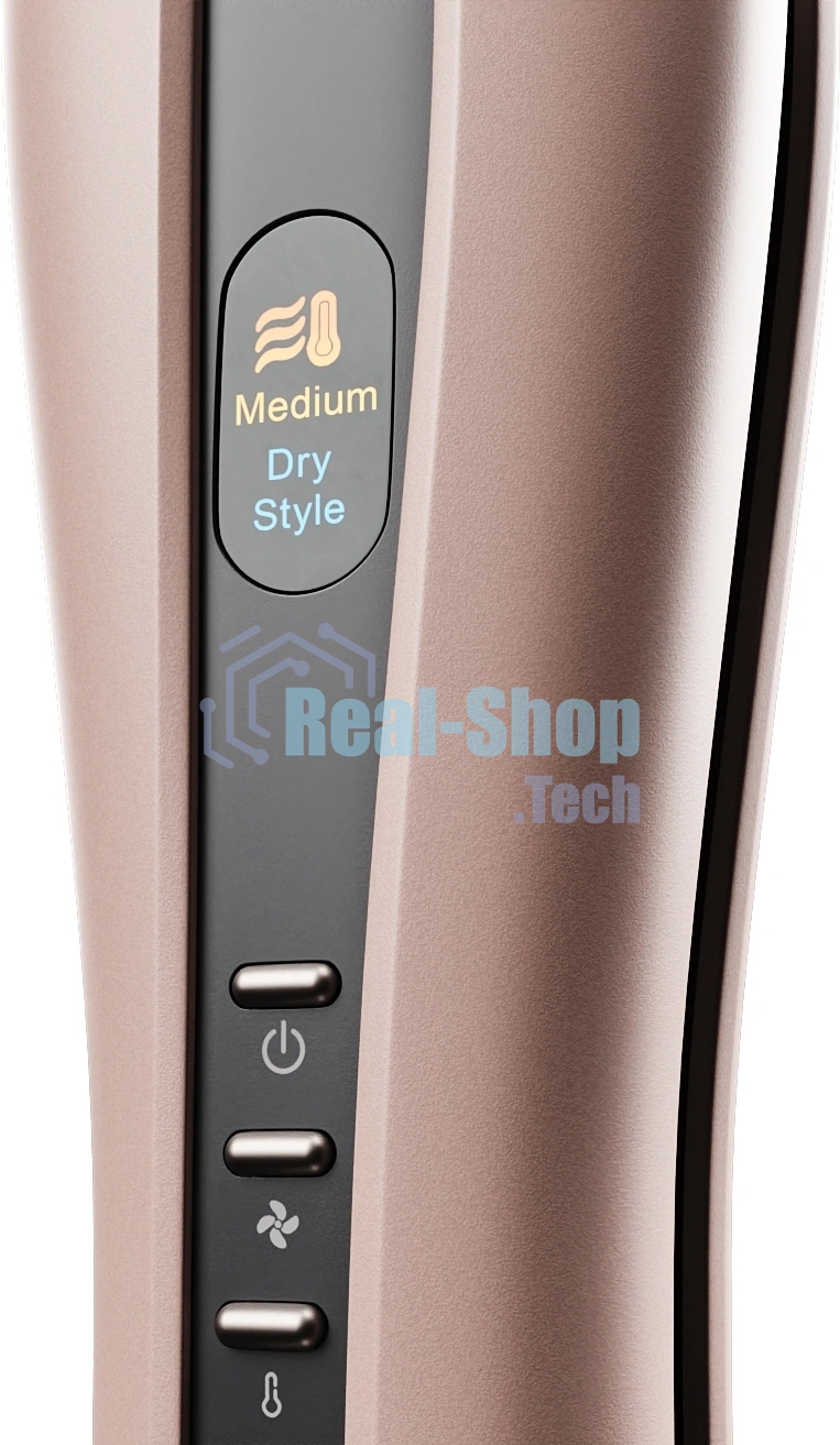 Фен-выпрямитель для волос Haier HHS-605 розовый, 210 °C, 4 режима