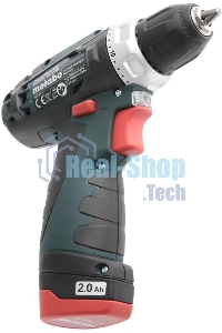 Дрель-шуруповерт аккумуляторная Metabo PowerMaxx BS 600080500, Аккумуляторный, 12В, 2 АКБ