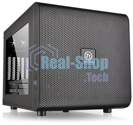 Компьютерный корпус Thermaltake Case Tt Core V21 CA-1D5-00S1WN-00 mATX/win/черный/USB 3.0/no PSU