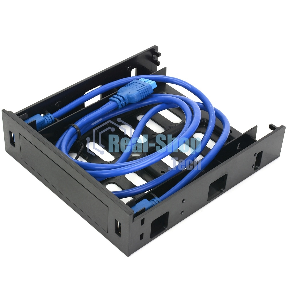 Панель с двумя портами USB 3.0 в слот 5.25 компьютерного корпуса и слот 1*3.5/2*2.5 CMU3-B5