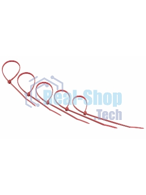 Хомут-стяжкa нeйлонoвая Rexant 200x3,6 мм, красная, упаковка 25 шт.