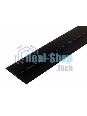 Термоусаживаемая трубка Rexant 100,0/50,0 мм, черная, упаковка 10 шт. по 1 м