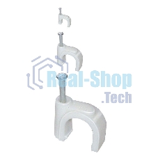 Скоба креп. круглая R10 (уп.100шт) ИЭК USK11-10-100