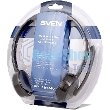 Гарнитура проводная мультимедийная с микрофоном SVEN AP-151MV, черный