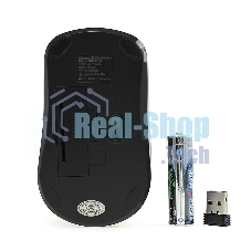 Мышь беспроводная Crown CMM-932W черный, 1000 dpi, радиоканал, USB, кнопки - 3