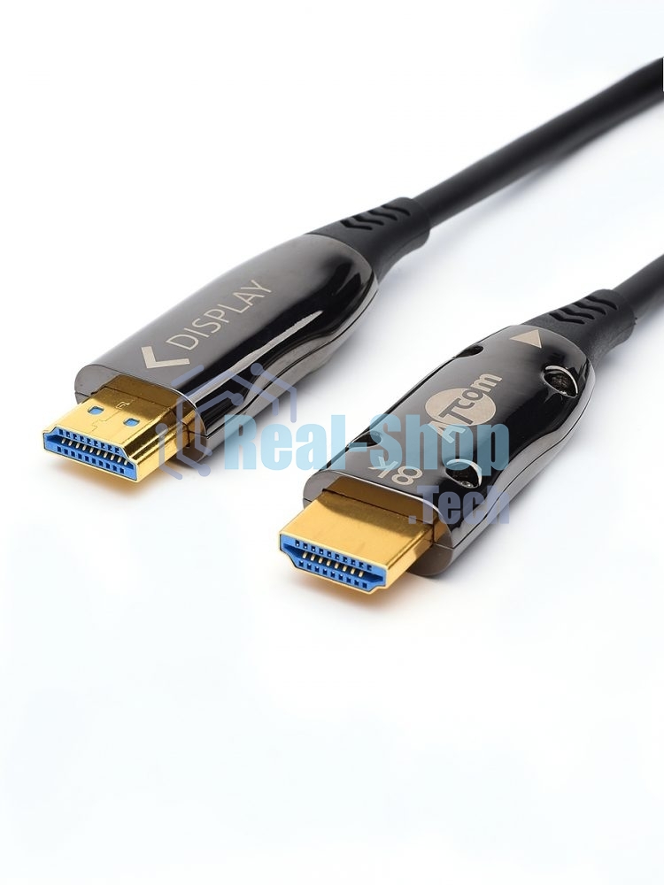 Кабель HDMI 20 м (HIGH speed, Metal gold, Optical) 8K VER 2.1 Кабель HDMI 20 м (HIGH speed, Metal gold, Optical) 8K VER 2.1