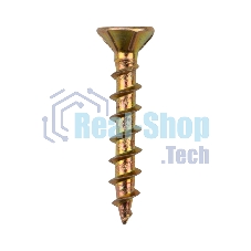 Саморез оконный Kranz острый, 4.1х25, желтый цинк, упаковка поставщика (12 000 шт.)