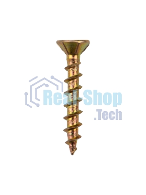 Саморез оконный Kranz острый, 4.1х25, желтый цинк, упаковка поставщика (12 000 шт.)