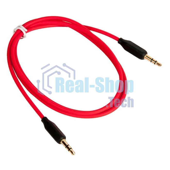 Аудио кабель/3.5 мм jack - 3.5 мм jack/HOCO HC-79309 UPA11/1m/позолоченные контакты/Red AUX