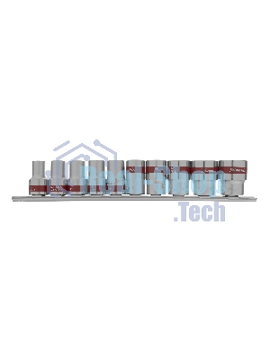Набор головок Matrix 1/2'' 12-ти гр. crv 10 шт. 10-24 мм