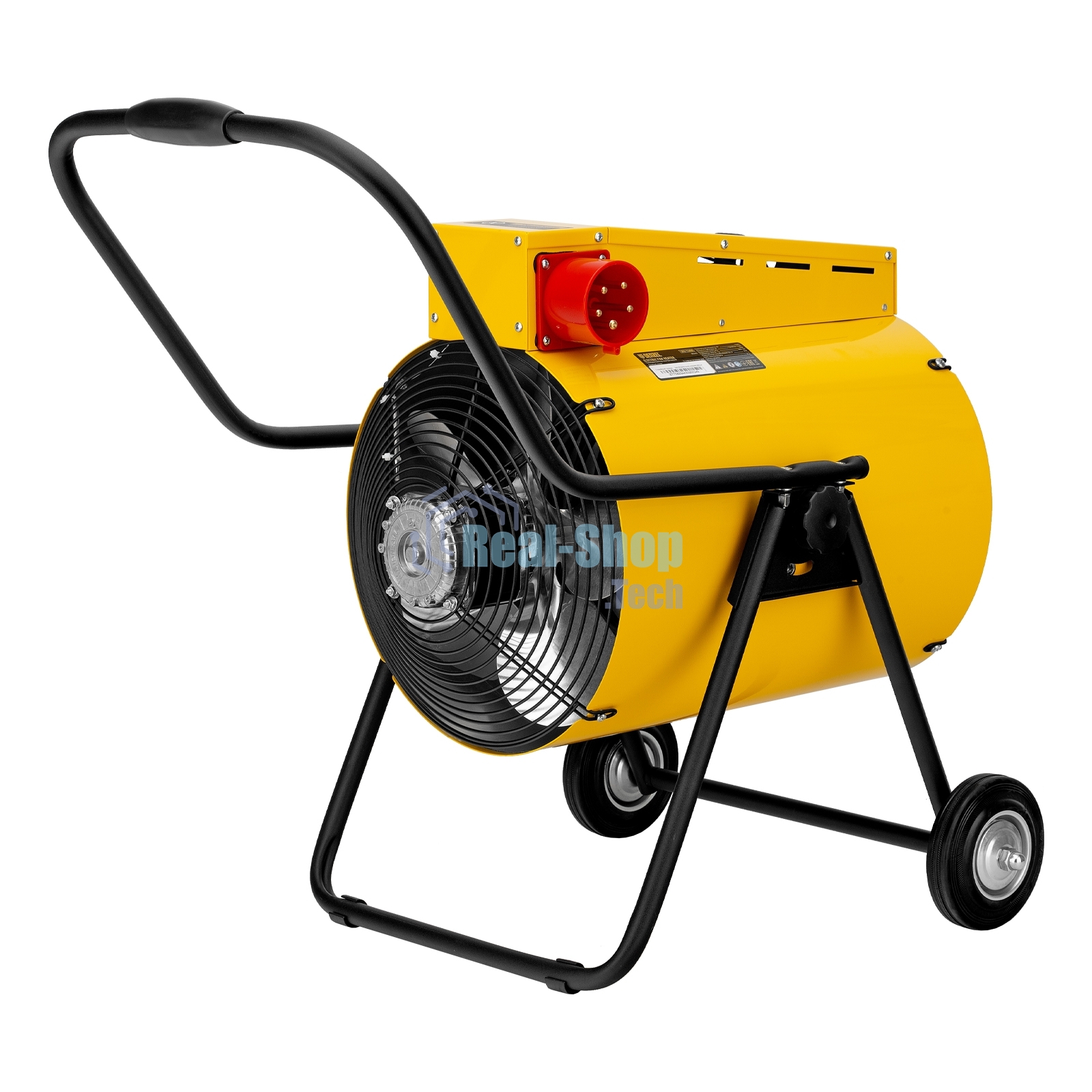 Тепловая пушка Denzel SFH-15000, 400 В, желтый, 120/9000/15000 Вт, 150 м2, термостат