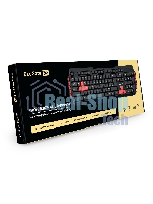 Клавиатура проводная ExeGate Multimedia Professional Standard LY-505M проводная, USB, черный
