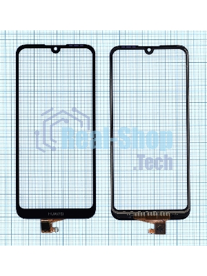 Сенсорное стекло (тачскрин) для Huawei Y6 2019, черное