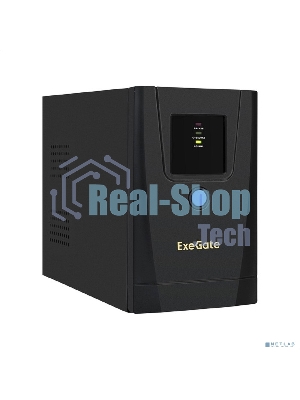 Источник бесперебойного питания ExeGate SpecialPro UNB-1000.LED.AVR.1SH.2C13.RJ.USB 1000VA/550W, LED, AVR,1*Schuko+2*C13, RJ45/11,USB, металлический корпус, черный