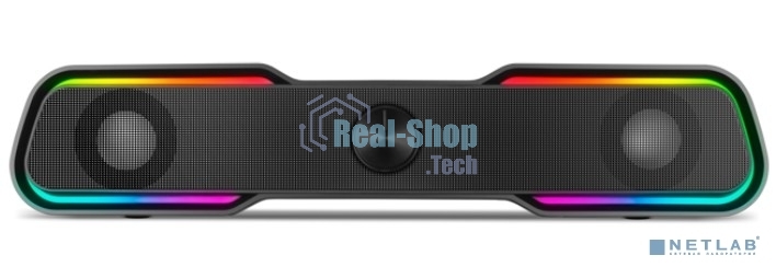 Акустическая система Sven 450 2.0 (2x5W, Bluetooth, RGb-подсветка) черная