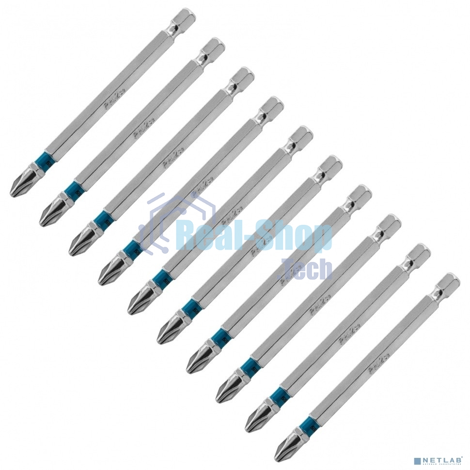 Набор бит Gross 11379 PH2х90, сталь S2, 10 шт.